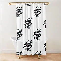 Sunset Curve Shower Curtain