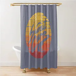 Sunset Curve T-Shirt Sunset Curve Shower Curtain