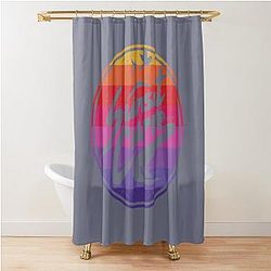 Sunset Curve T-Shirt Sunset Curve Shower Curtain