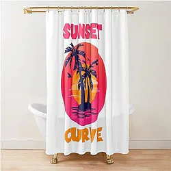 Sunset Curve Classic Shower Curtain