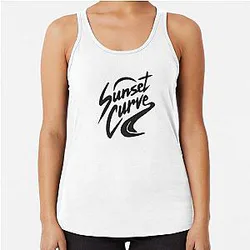 Sunset Curve Racerback Tank Top
