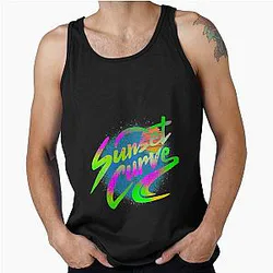 vintage sunset curve Tank Top