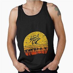 Vintage Retro Sunset Tanks