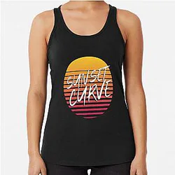 Sunset Curve Racerback Tank Top