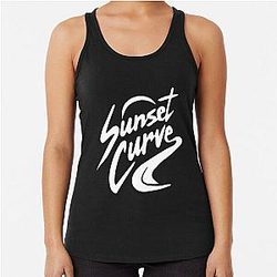 Sunset Curve Logo Racerback Tank Top