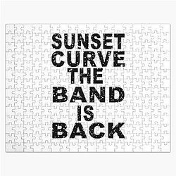 Sunset Curve the band is back t-shirt Jigsaw Puzzle