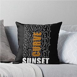 Sunset Curve Throw Pillow