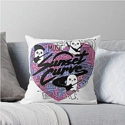 Sunset Curve Logo Throw Pillow