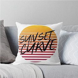 Sunset Curve Throw Pillow