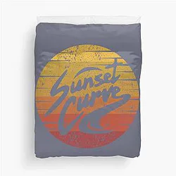 Sunset Curve T-Shirt Sunset Duvet Cover