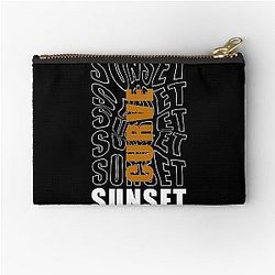 Sunset Curve Logo Zipper Pouch