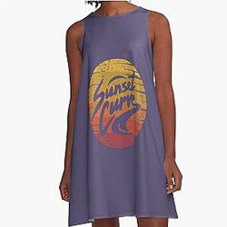 Sunset Curve T-Shirt 
Sunset Curve A-Line Dress