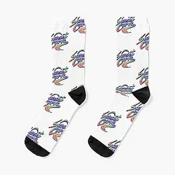 Rainbow Sunset Curve Socks