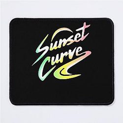 Sunset Curve Faded Rainbow Mouse Pad