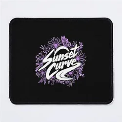 Sunset Curve Purple Mouse Pad
