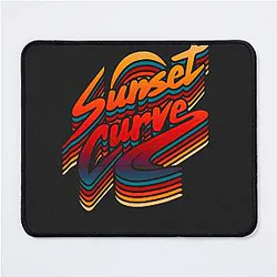 sunset curve band mouse pad