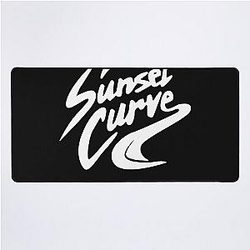 sunset curve logo Desk Mat