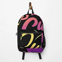 vintage retro sunset curve backpack