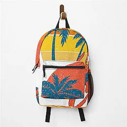 Sunset colorful logo Band Netflix Backpack
