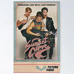 SUNSET CURVE CONCERT VHS POSTER