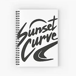 Sunset Curve Spiral Notebook