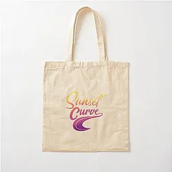 vintage sunset cotton tote bag