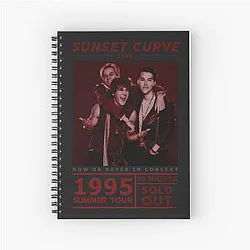 Sunset Curve Tour Spiral Notebook