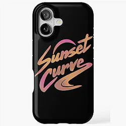 Sunset Curve Band iPhone Tough Case