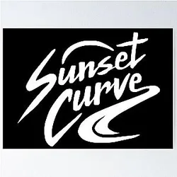 SunsetCurveLogoWhitePoster