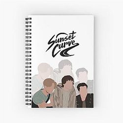 Sunset Curve Spiral Notebook