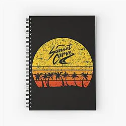 Vintage Retro Spiral Notebook