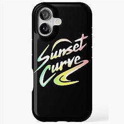 Sunset Curve Logo iPhone Rainbow Tough Case