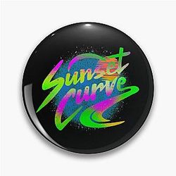 Vintage sunset curve pin