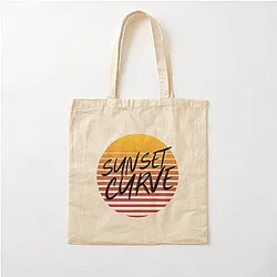 Sunset curve Cotton Tote Bag