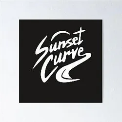 sunset curve logo Poster