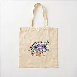 Rainbow Sunset Cotton Tote Bag