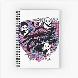 Sunset Curve Logo Luke Spiral Notebook