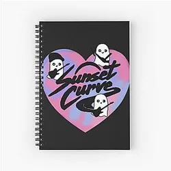 Sunset Curve Logo Spiral Notebook