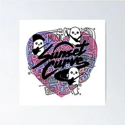 Sunset Curve Logo Poster Alex Reggie Ghost