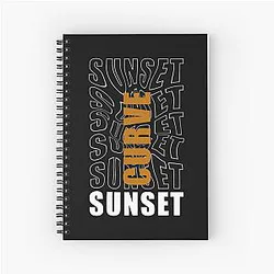 Sunset Curve Spiral Notebook