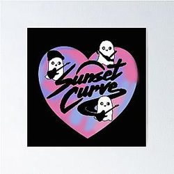 Sunset Curve Logo Poster