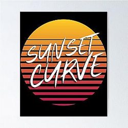 Sunset Curve Band Poster