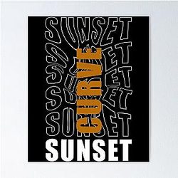 Sunset Curve Poster