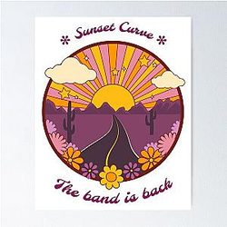 Sunset Curve Retro Design Julie and the Phantoms Poster