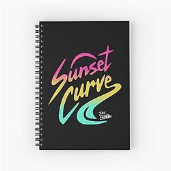Sunset Curve Shirt, Julie and the Phantoms, Spiral Notebook