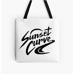 Sunset Curve Logo All Print Tote Bag