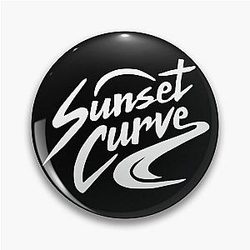 Sunset Curve Logo Pin