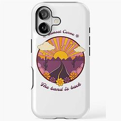 Sunset curve retro design iPhone case