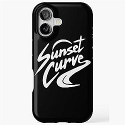 Sunset Curve White iPhone Tough Case