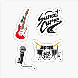 Sunset Curve Pack Sticker